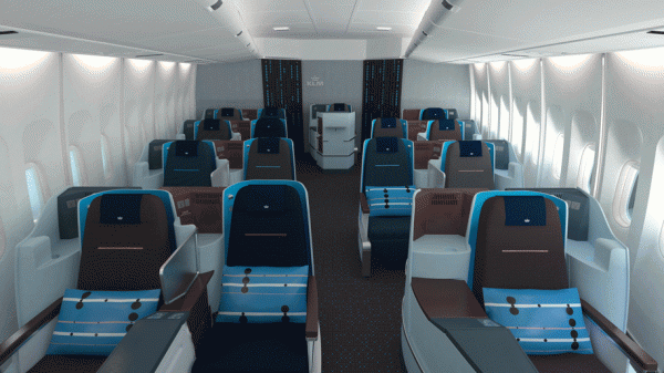 KLM World Business Class cabin