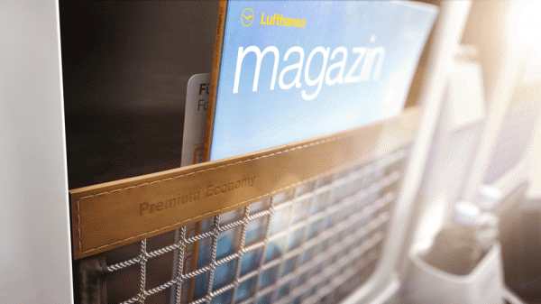 Lufthansa Premium-Economy Magazine puch