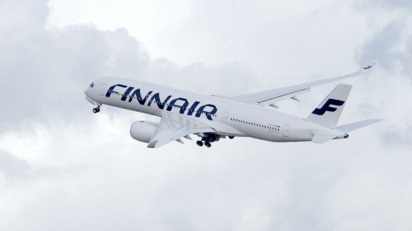 Finnair A350_XWB First delivery to Finnair -ferry flight take off