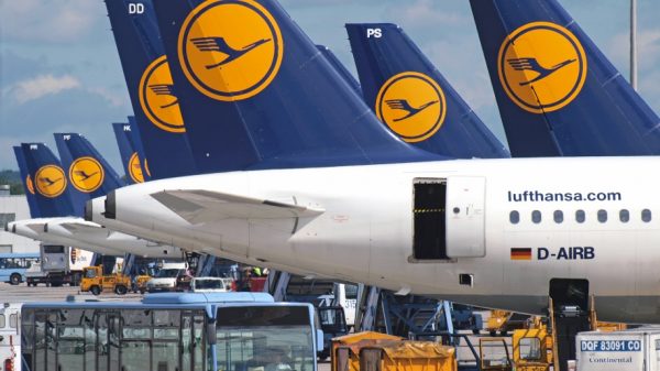 Lufthansa aircraft at Munich Airport
