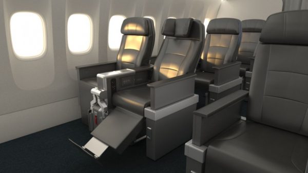American Airlines premium economy seat
