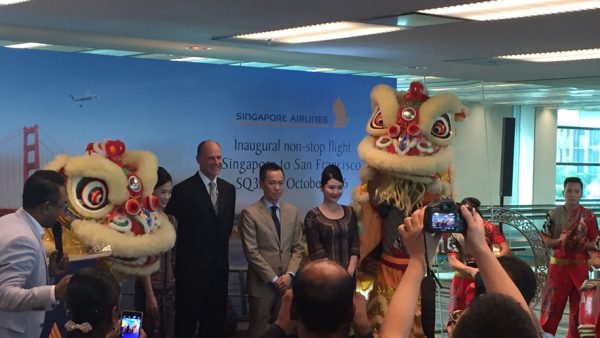 Singapore Airlines launches its new Singapore-San Francisco direct daily service