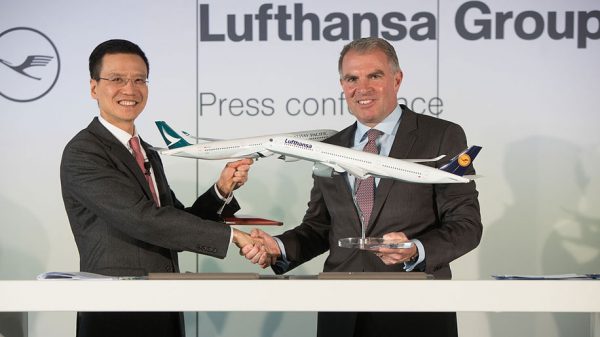Lufthansa and Cathay Pacific