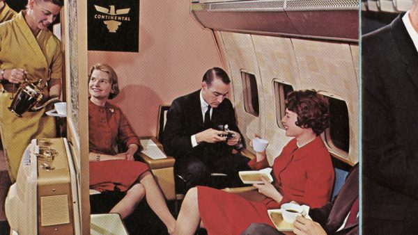 Boeing 707 Onboard Offerings (TV & Ticketing) circa June 1959: Credit - Boeing