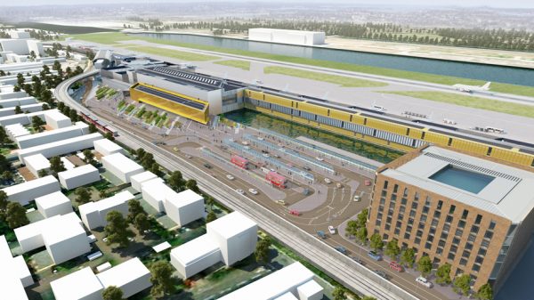 CGI image of the redeveloped London City Airport