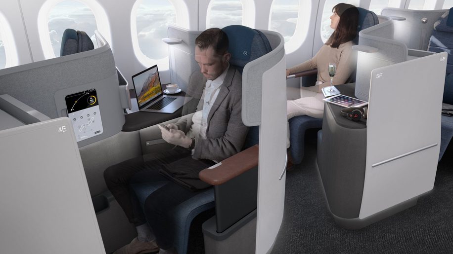 Lufthansa B777-9 business class seat