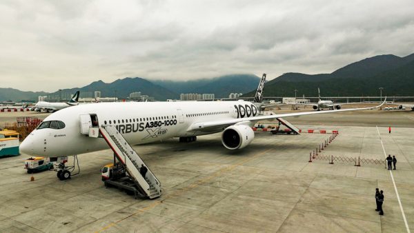 A350-1000 in Hong Kong