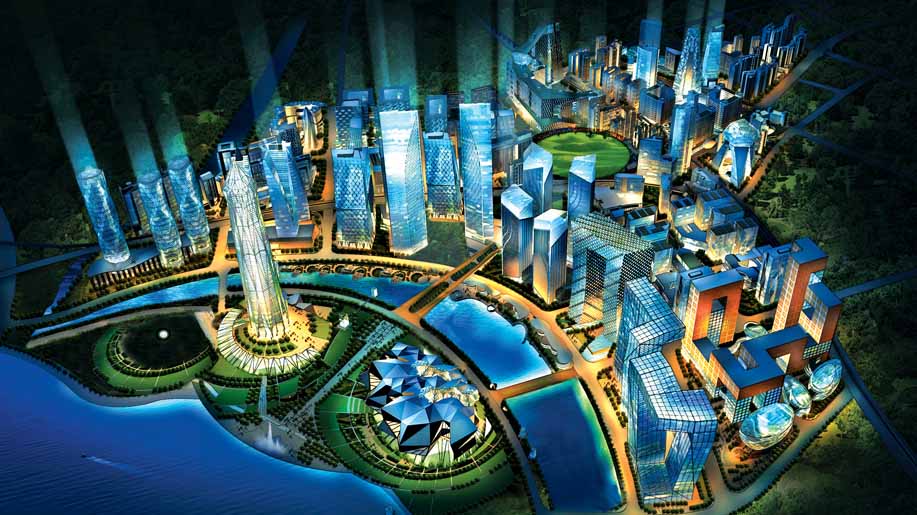 Illustration of the GIFT City plan