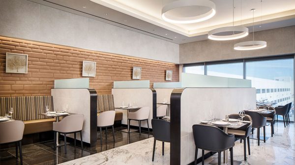 American Airlines' Flagship First Dining facilities at Los Angeles International Airport