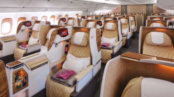 Emirates B777-200LR business class