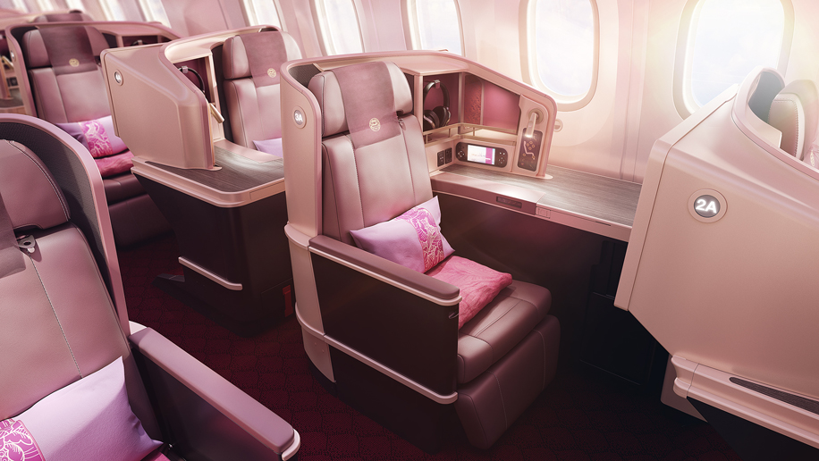 These are Juneyao Airlines' new Dreamliner business class ...