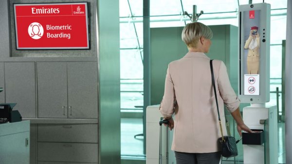 Emirates biometric boarding