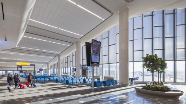 New concourse at LaGuardia airport's Terminal B