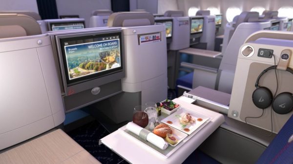 Brussels Airlines new business class cabin