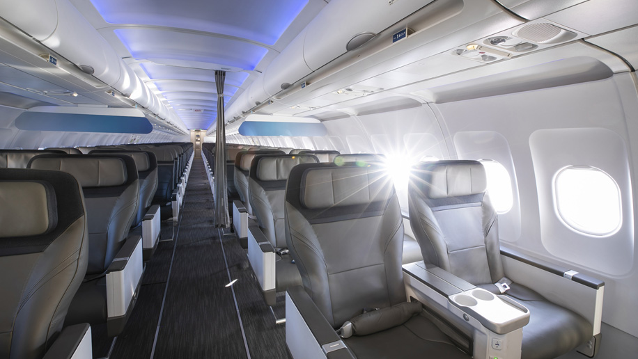 Alaska Airlines unveils new first class seats for narrowbody aircraft