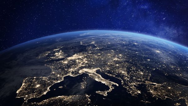 Europe at night from space (iStock)