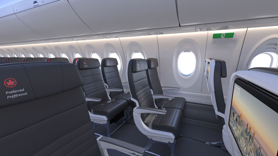 Air Canada Unveils A220 Interiors Business Traveller