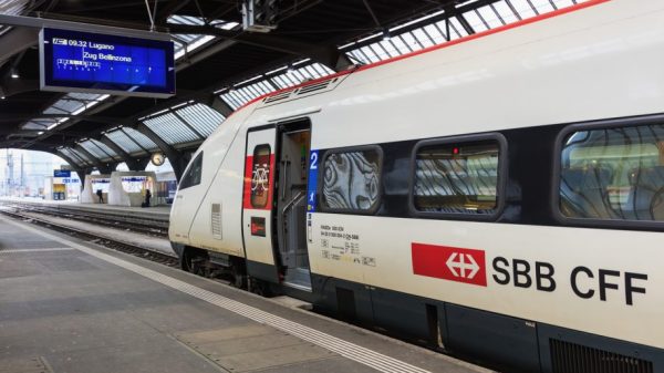An SBB passenger train heading to Lugano from Zurich. Credit: Denis Linine/iStock