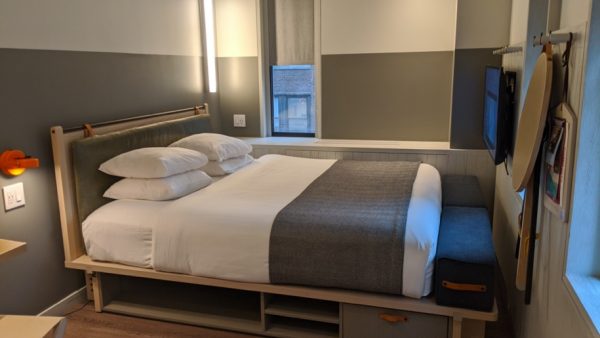 Moxy Times Square bed