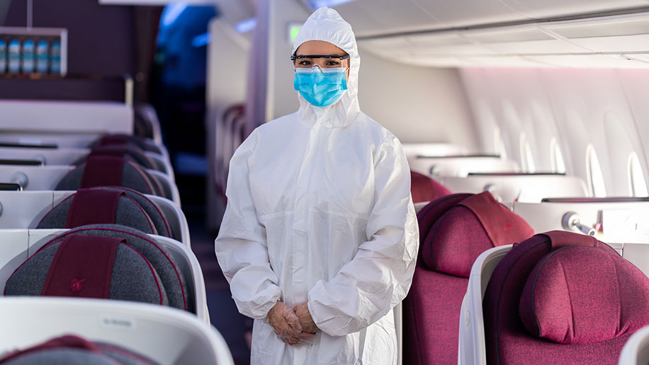 Qatar Airways flight attendants to wear disposable full body protective
