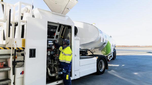 Neste Sustainable-Aviation-Fuel--truck-at-airport
