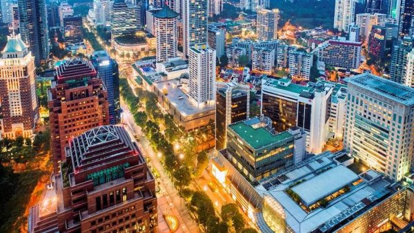 Drone shot featuring Orchard Road from Ngee Ann City l Courtesy of Singapore Tourism Board