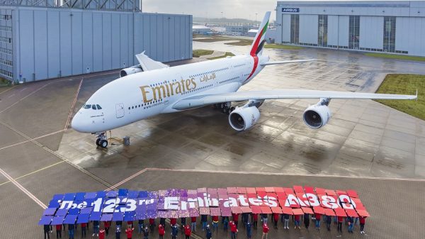 Emirates takes delivery of 123rd and final A380