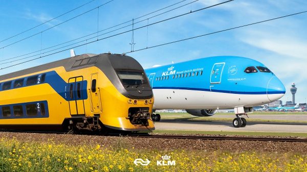 KLM has launched a new pilot initiative enabling customers to book train tickets from Amsterdam Schiphol to Centraal station as part of their flight reservation