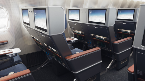 Lufthansa is to fit the Zim Privacy premium economy seats to its B747-8s