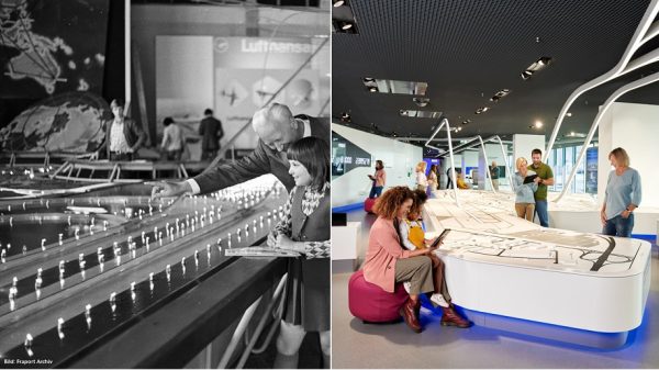 Now and then: Frankfurt airport's Terminal 1