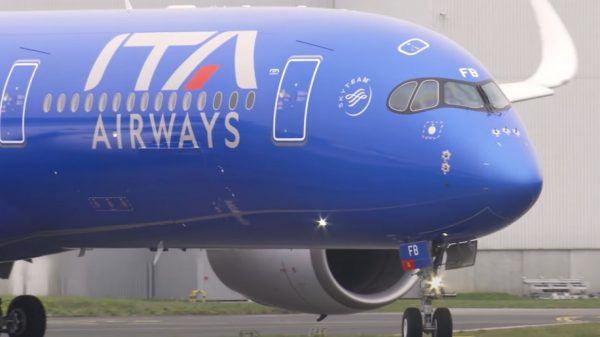 ITA Airways A350 (still from video provided by ITA Airways)