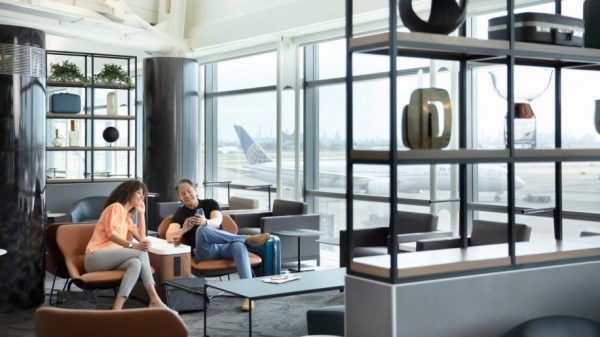 The new United Club lounge at Newark airport