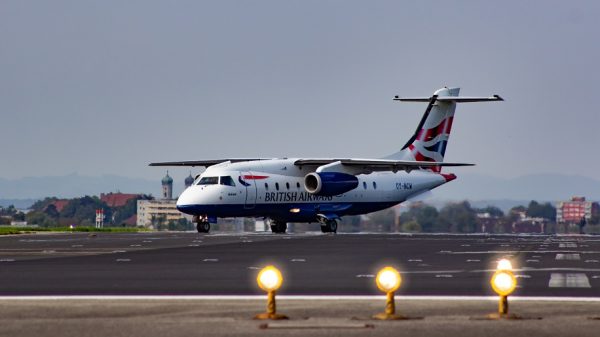 Sun Air aircraft operating on behalf of British Airways City Flyer