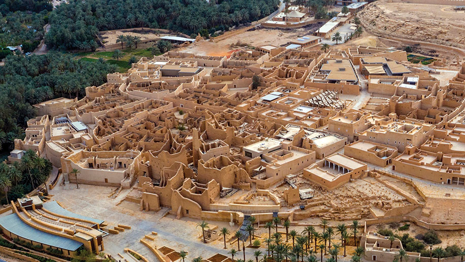 A bird’s eye view of the historical At-Turaif District