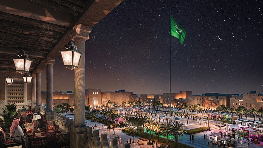 The King Salman Square in Diriyah