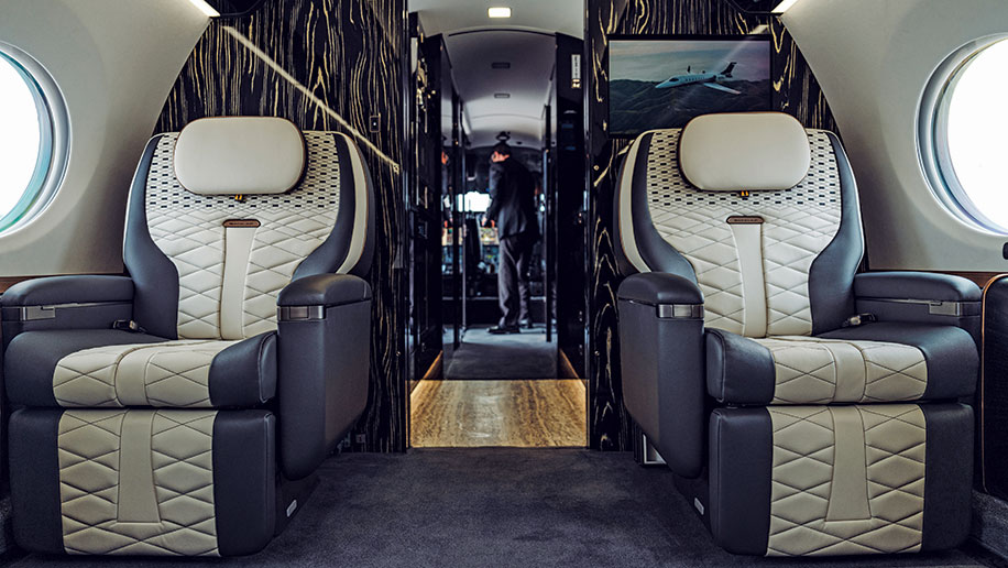 The interiors of the Gulfstream G650