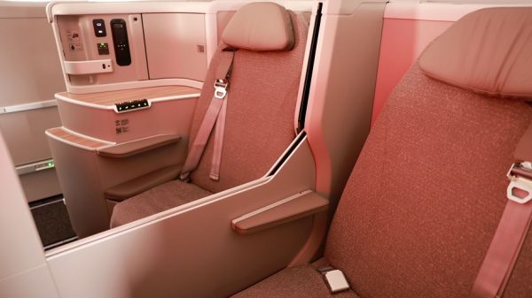 Iberia's A350 business class seat