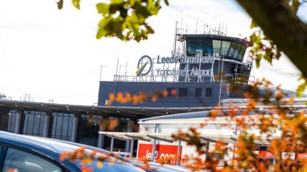 Leeds Bradford airport (image from https://www.leedsbradfordairport.co.uk/the-latest/record-breaking-number-of-destinations-at-lba)