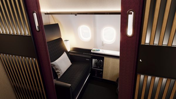 SWISS A330 new First suite - supplied by PriestmanGoode