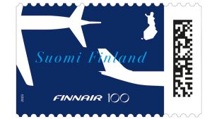 Finnair unveils special postage stamp to mark centenary