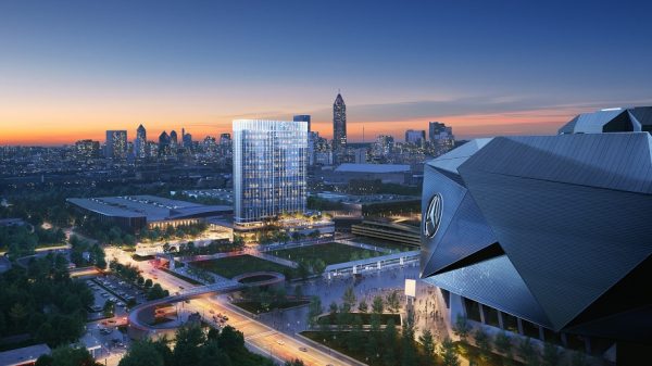 Rendering of the Signia by Hilton Atlanta (image from https://stories.hilton.com/)