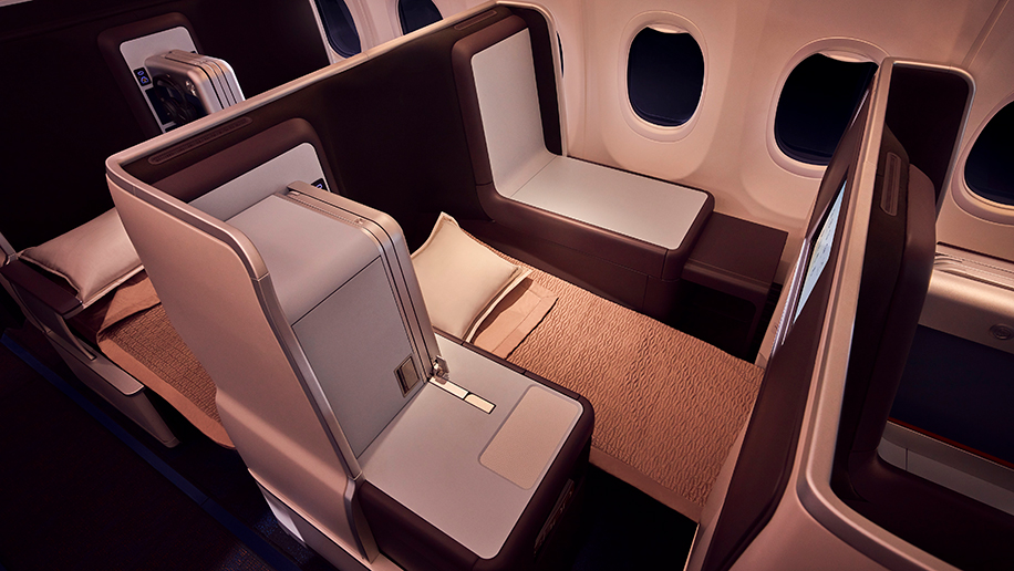 The aircraft has 10 business class seats (Image: Supplied by flydubai)