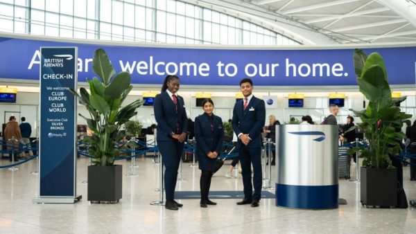 The new Club check-in area at Heathrow T5 (image from https://mediacentre.britishairways.com/)