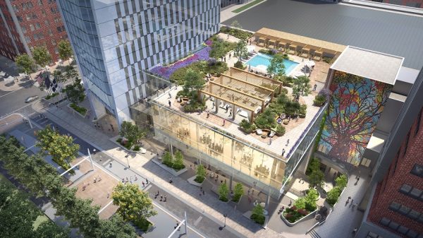 Rendering of Signia by Hilton Indianapolis (image from https://stories.hilton.com/)