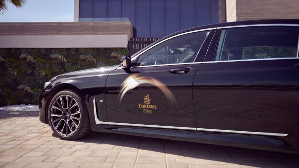 Emirates chauffeur drive service (image from https://www.emirates.com/media-centre)