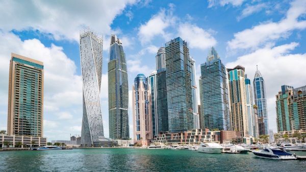 Dubai Marina skyline, image taken from Pixabay