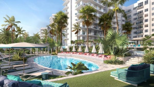 Rendering of Andaz Miami Beach (image from https://newsroom.hyatt.com/)