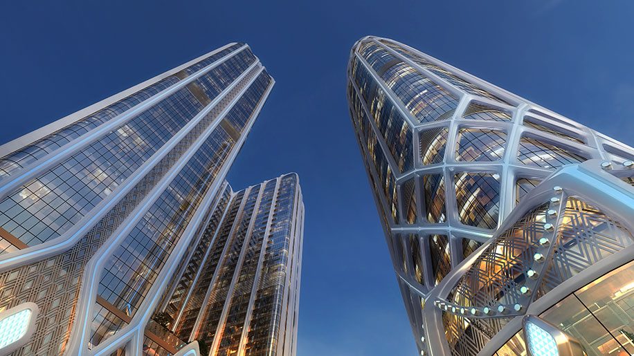Diagrid is associated with the Diamond Crown project by DOJILAND