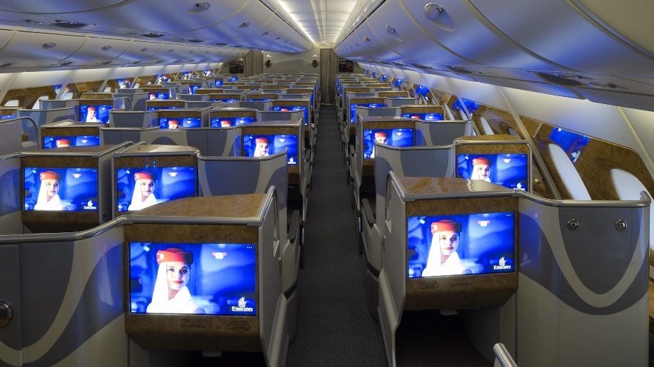Emirates A380 Interior Economy Class | Two Birds Home